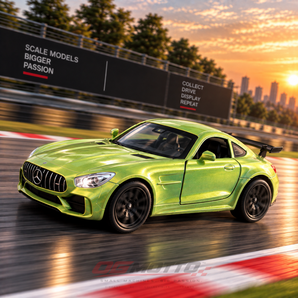 Mercedes green 1:34 die-cast model