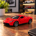 Ferrari red 1:36 die-cast pull-back model
