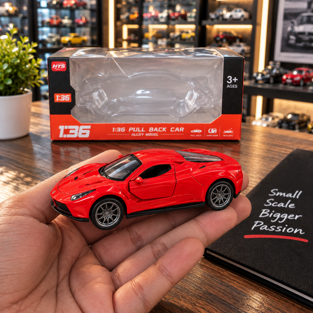 Diecast Pull Back – Ferrari Red — product image 3