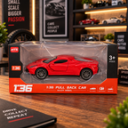 Diecast Pull Back – Ferrari Red — product image 4
