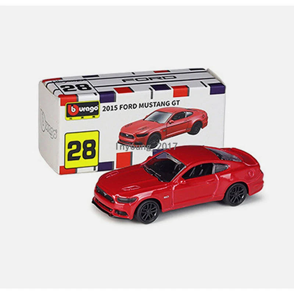 2015 Ford Mustang GT Red 1:64 Scale Diecast Model Car | Bburago