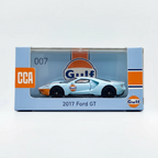 CCA 2017 Ford GT Gulf 1:64 Scale Diecast Model Car with Acrylic Display Case