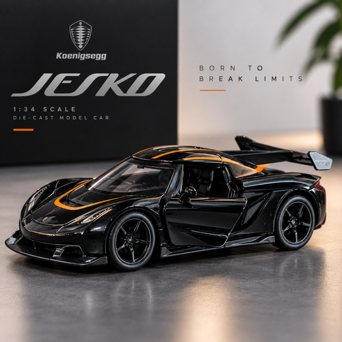 Koenigsegg Jesko black 1:34 die-cast model