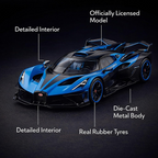 Bburago Bugatti Bolide 1:64 Scale Diecast Model Car – Blue