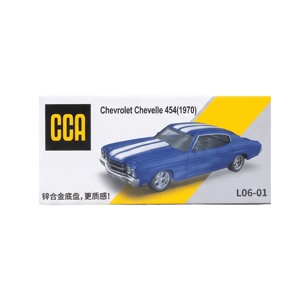 CCA Chevrolet Chevelle 454 (1970) 1:64 Scale Diecast Model Car – Blue
