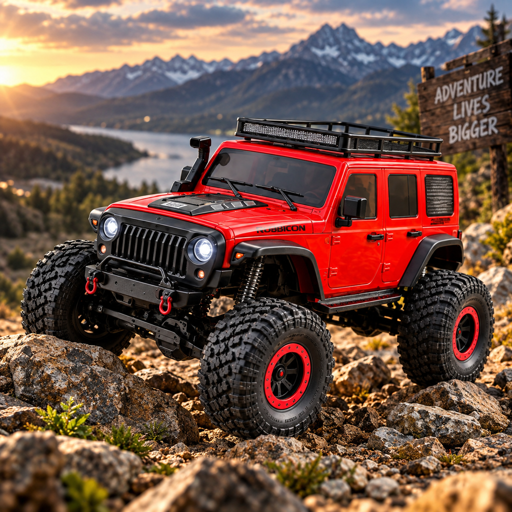 WL Toys Jeep Wrangler 1:10 4WD RC crawler