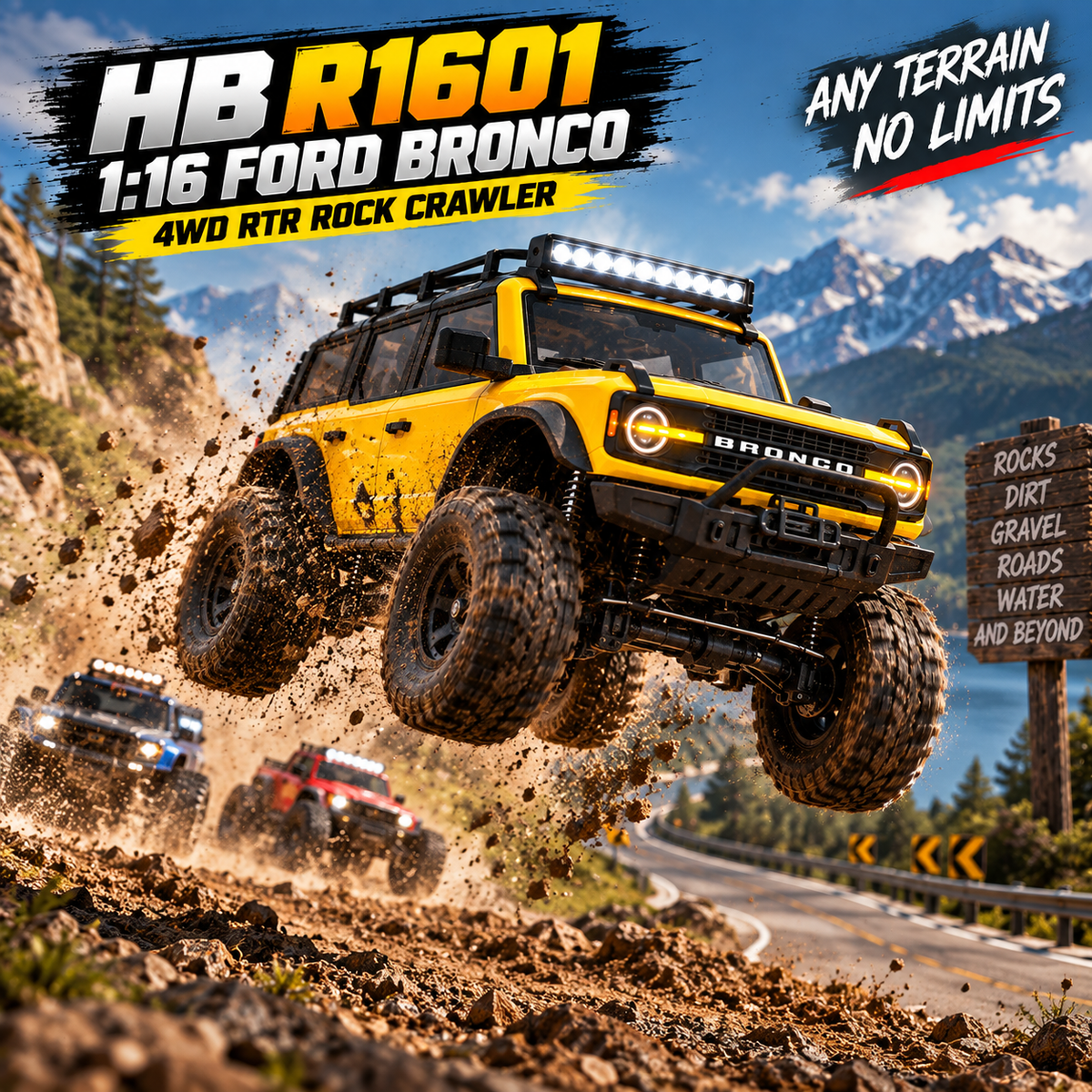 HB R1601 1:16 Ford Bronco 4WD RC Climbing Car — product image 3