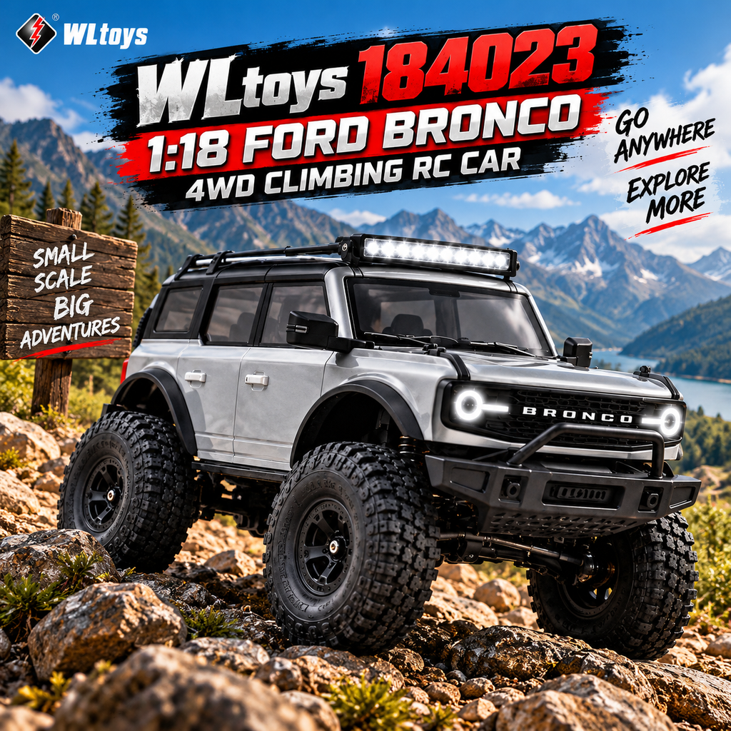 WL Toys Ford Bronco 1:18 4WD RC climbing car