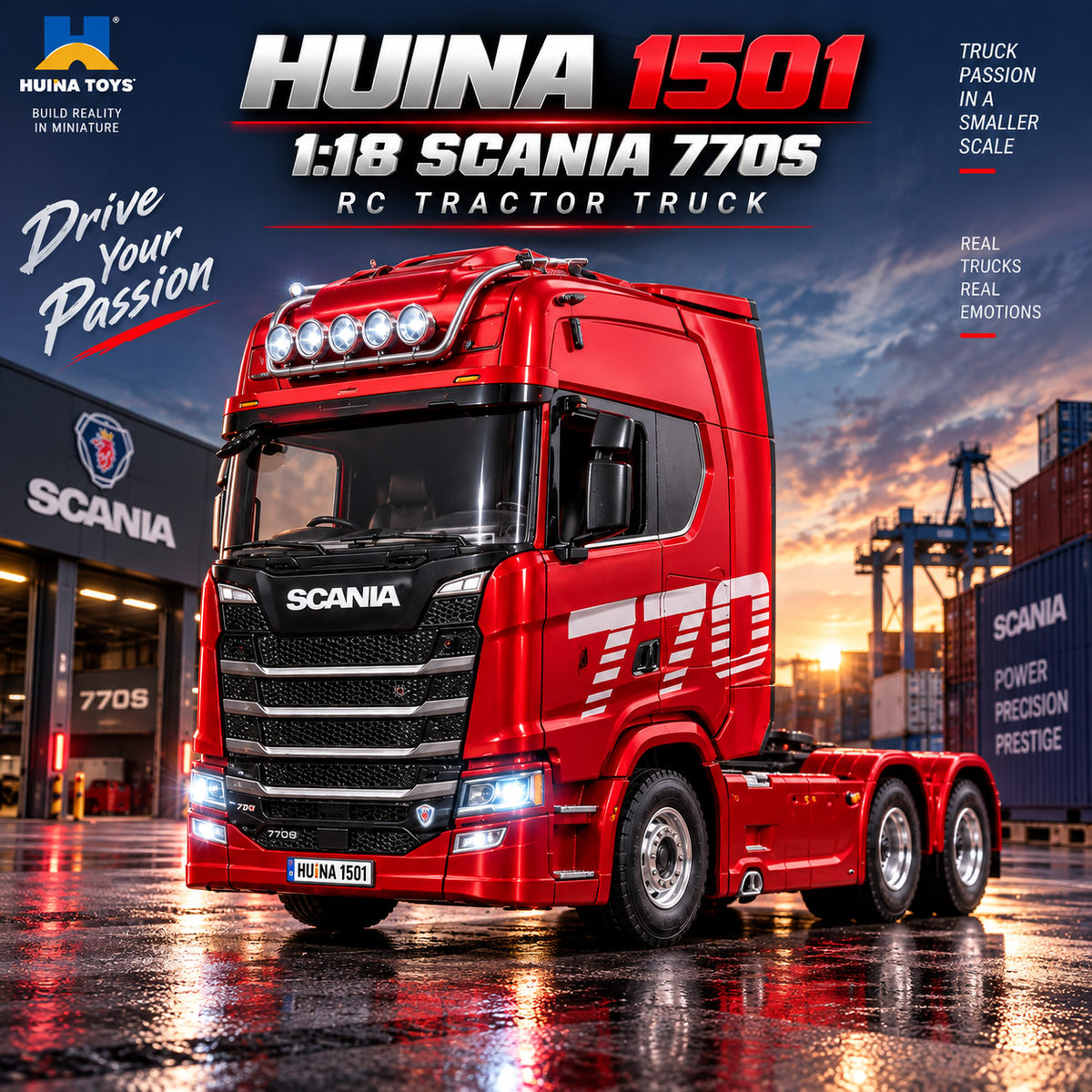 Huina Scania 770S 1:18 RC tractor truck