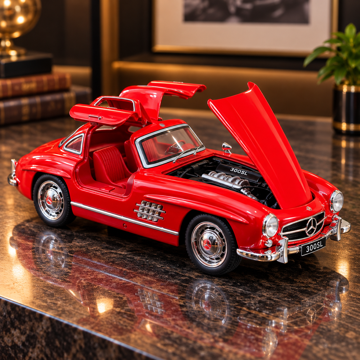 Mercedes-Benz 300 SL Gullwing Die-Cast Model – Vintage Collectible — product image 2