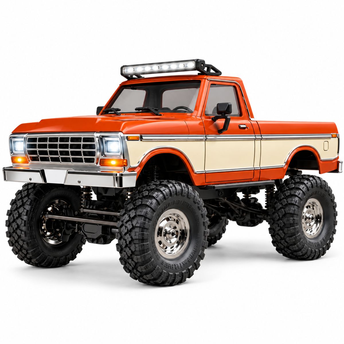 HB R1611 Ford F150 Retro 4WD RTR RC Crawler Truck 1:16 Scale – Red — product image 3
