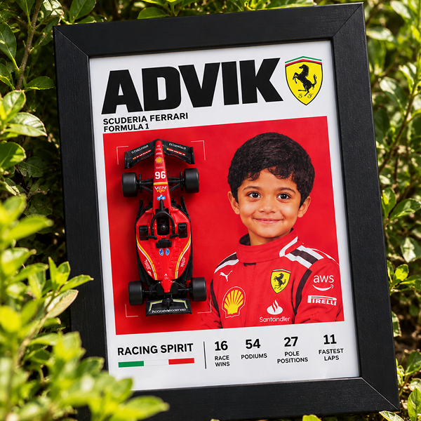 Personalised Ferrari F1 1:32 Car Frame