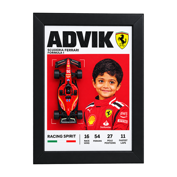 Personalised Ferrari F1 1:32 Car Frame