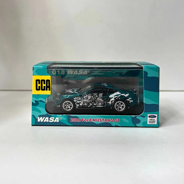CCA 2018 Ford Mustang GT WASA Blue 1:64 Diecast Car