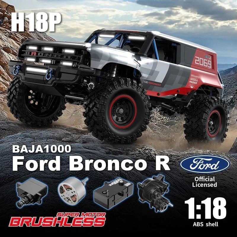 MJX Hyper Go H18P 1:18 Ford Bronco 4WD Brushless Crawler RC Car