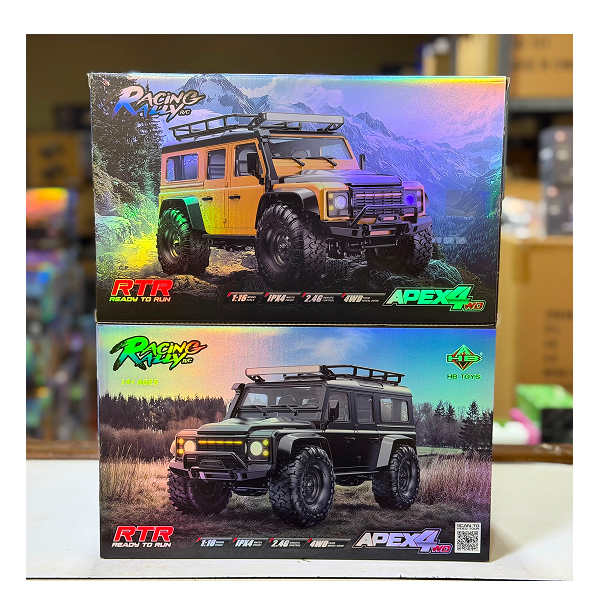 HB Toys |HB-R1607 | 1:16 Scale | Defender 4WD RC Off-Road Climbing Car with LED Lights | Yellow | RTR Series