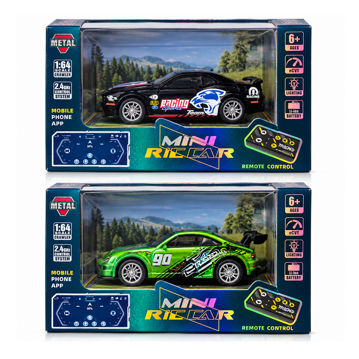 TRASPED Mini RC Speed-Regulating Alloy Model Car 1:64 — No. 6 — product image 3