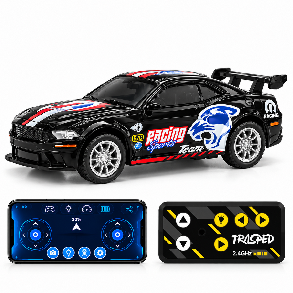 TRASPED Mini RC Speed-Regulating Alloy Model Car 1:64 — No. 6 — product image 2