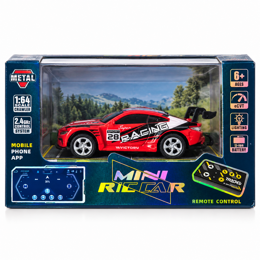 TRASPED Mini RC Speed-Regulating Alloy Model Car 1:64 — No. 6 — product image 1