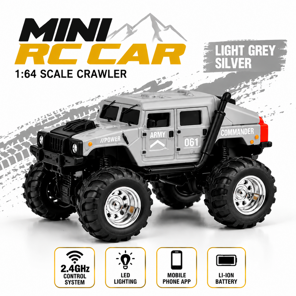 TRASPED Mini RC Crawler 1:64 Scale — product image 4