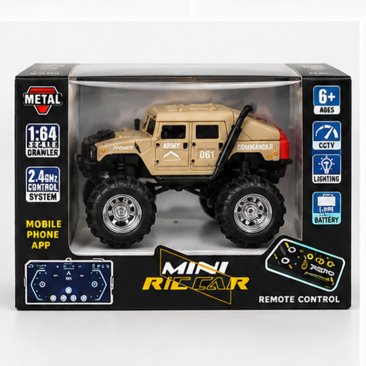 TRASPED Mini RC Crawler 1:64 Scale — product image 1
