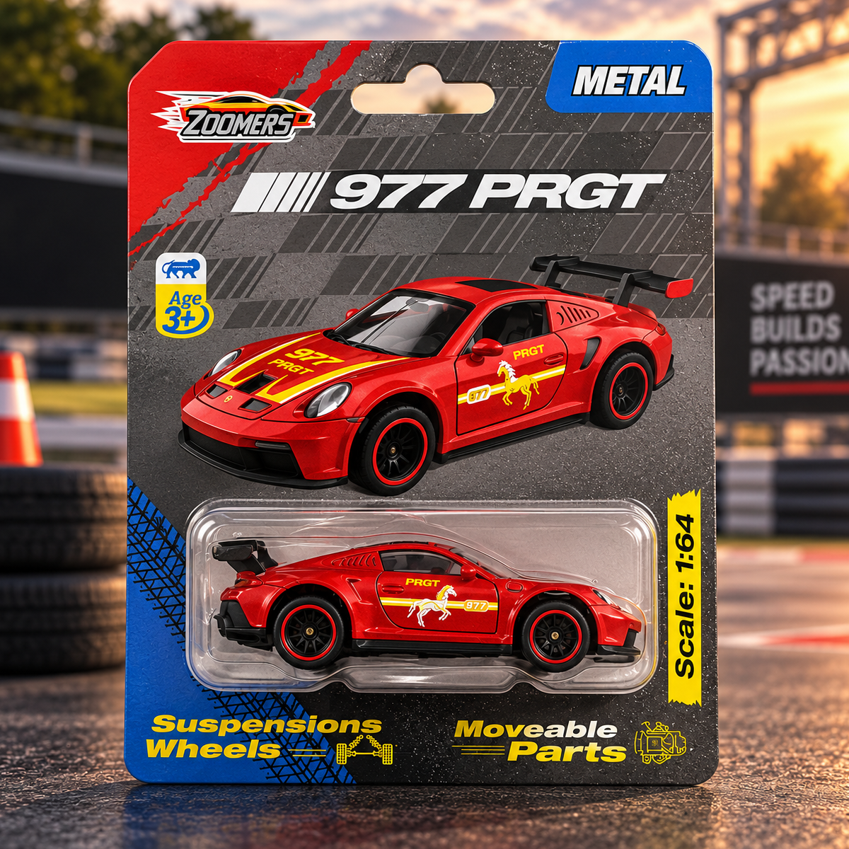 Porsche 911 GT with Suspension – Red — product image 4