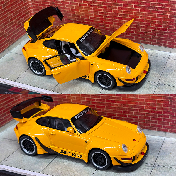 Porsche 911 (993) Wide Body Kit Die-Cast Model 1:24 Scale – Black — product image 2