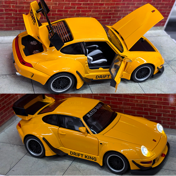 Porsche 911 (993) Wide Body Kit Die-Cast Model 1:24 Scale – Black — product image 3
