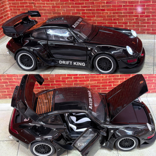 Porsche 911 (993) Wide Body Kit Die-Cast Model 1:24 Scale – Black — product image 4
