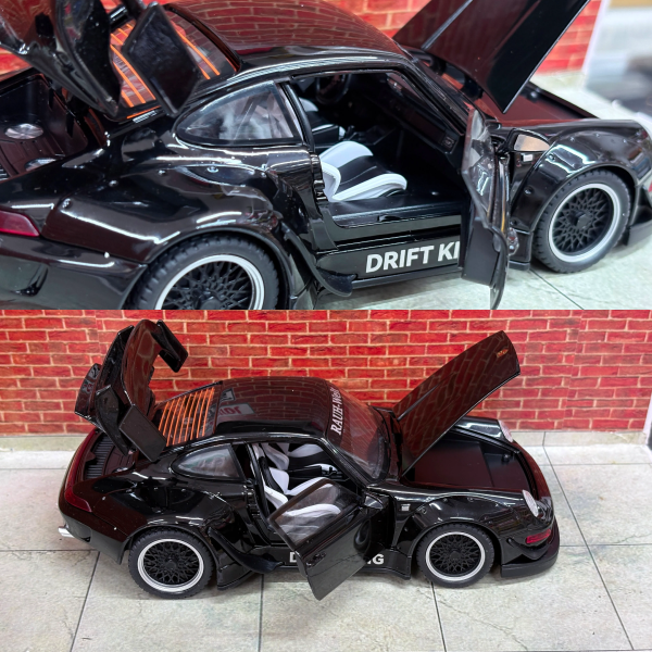 Porsche 911 (993) Wide Body Kit Die-Cast Model 1:24 Scale – Black — product image 5