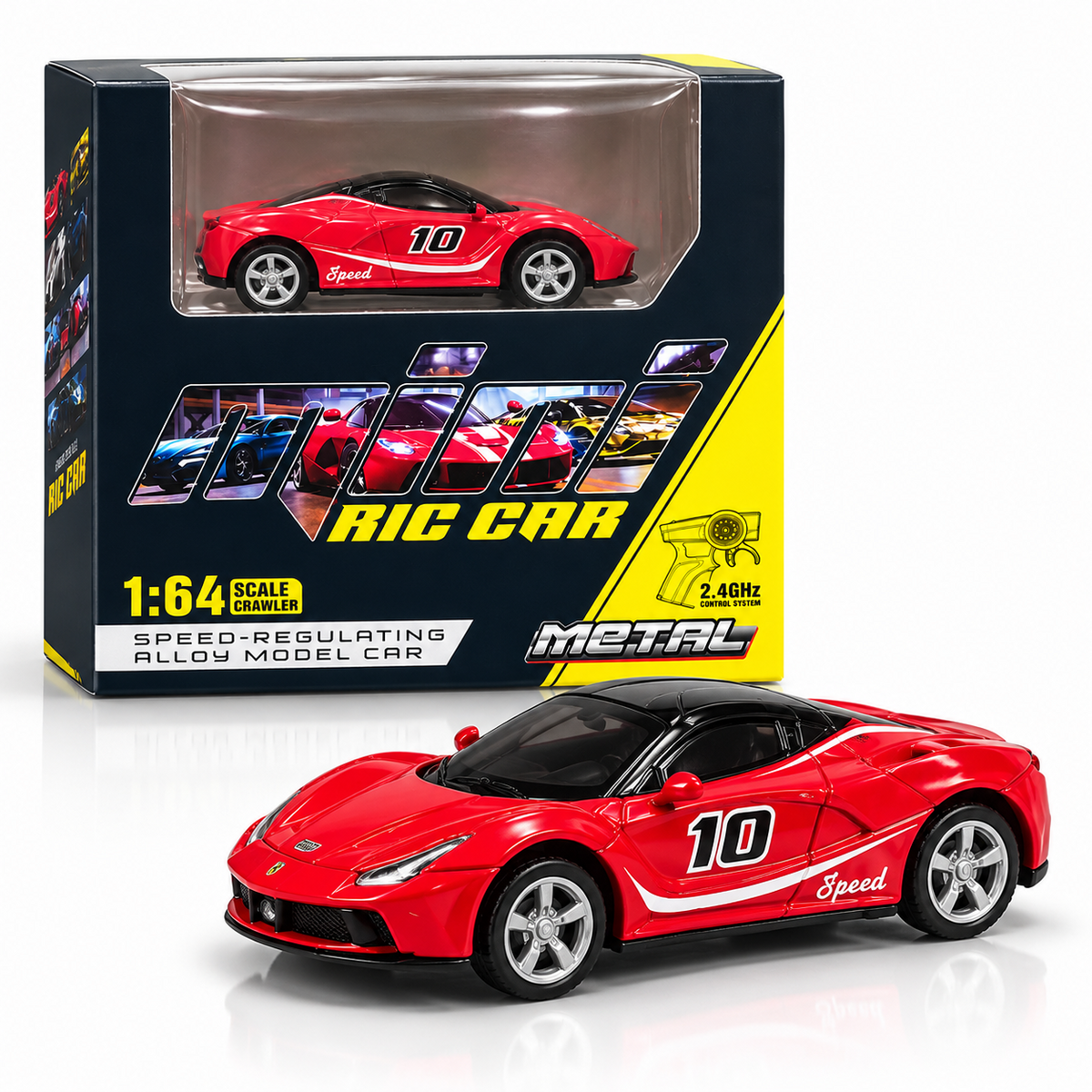 Mini RIC Car – Metal, Alloy Body, 2.4GHz Remote Control & Type-C Rechargeable — product image 1