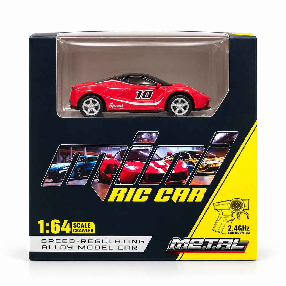 Mini RIC Car – Metal, Alloy Body, 2.4GHz Remote Control & Type-C Rechargeable — product image 4