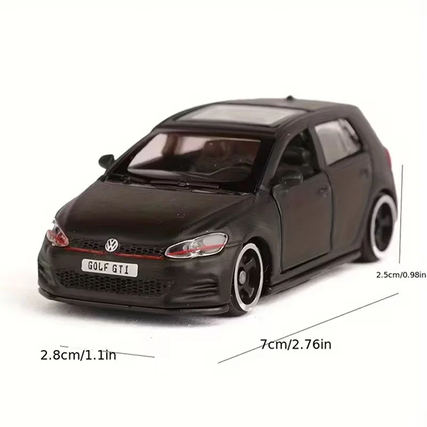 Bburago 2017 Volkswagen Golf GTI Black 1:64 Die-Cast Model Car