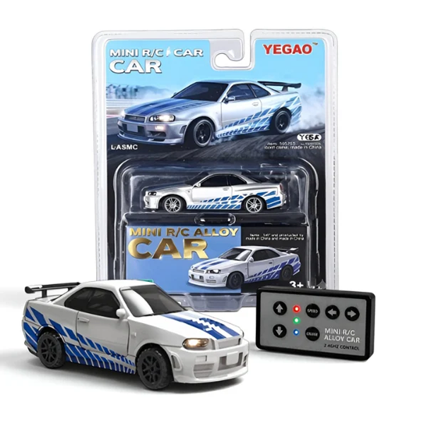 YEGAO Nissan Skyline Mini RC GT-R R34 1:64