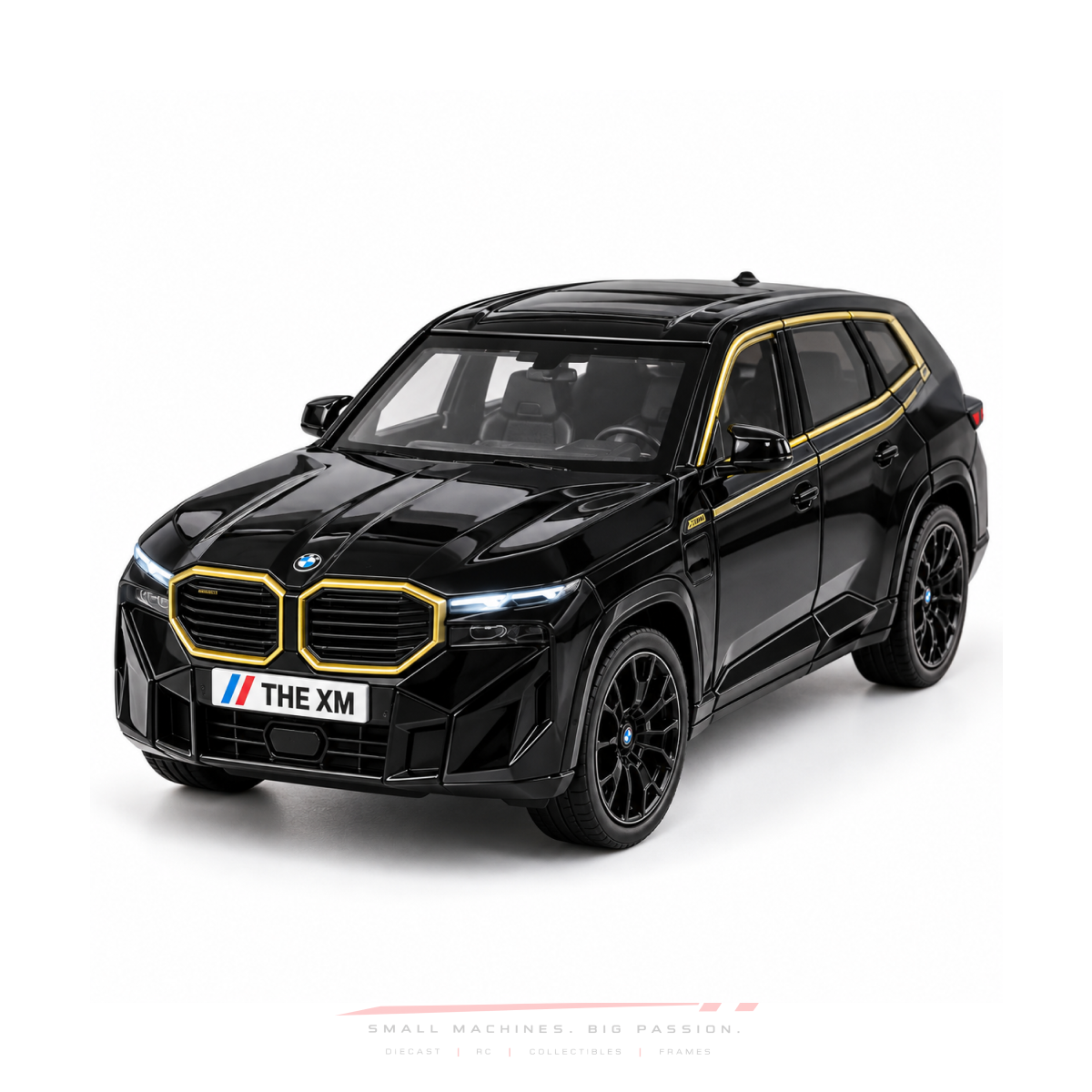 1:32 BMW XM Black Model Metal Diecast Car with Transparent Box — product image 2