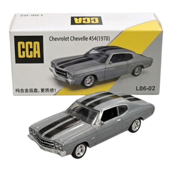 CCA Chevrolet Chevelle L06-02 1:64 Die-cast Grey