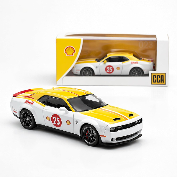 CCA 2022 Dodge Challenger SRT Jailbreak Shell 1:64 in Acrylic Display Case