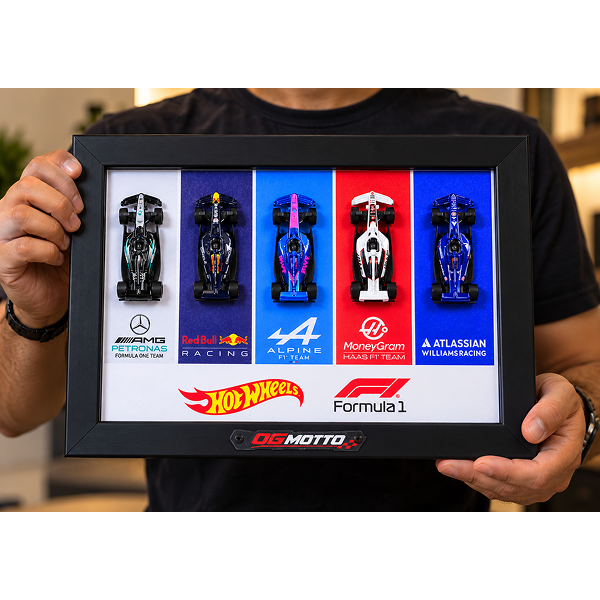 Hot Wheels Formula 1 Five-Team A4 Display Frame
