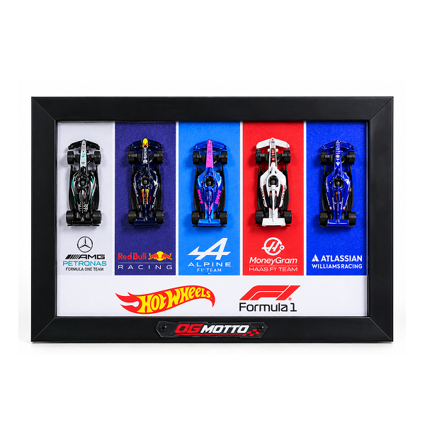 Hot Wheels Formula 1 Five-Team A4 Display Frame
