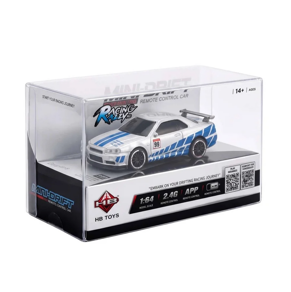 Racing Rally Mini Drift Nissan Skyline R34 GT-R 1:64 RC Car — product image 1
